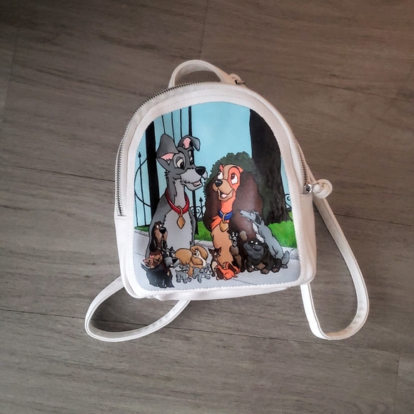 HAND PAINTED Cartoon Dog Backpack!!! - Picture 5 of 8